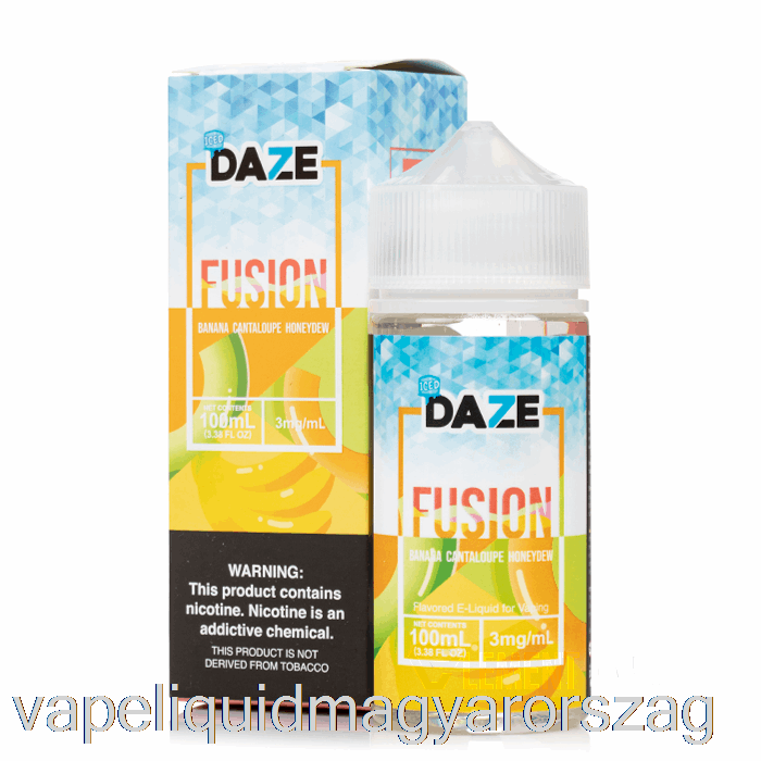 Jeges Banán Sárgadinnye Mézharmat - 7 Daze Fúzió - 100 Ml 0 Mg Vape Toll